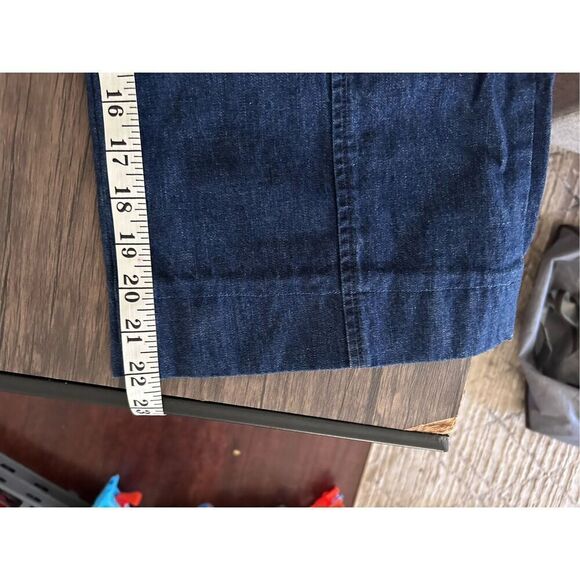 Ann Taylor High Rise WideLeg Cropped Jeans Blue Size 10 Y2k barbie - Picture 10 of 10